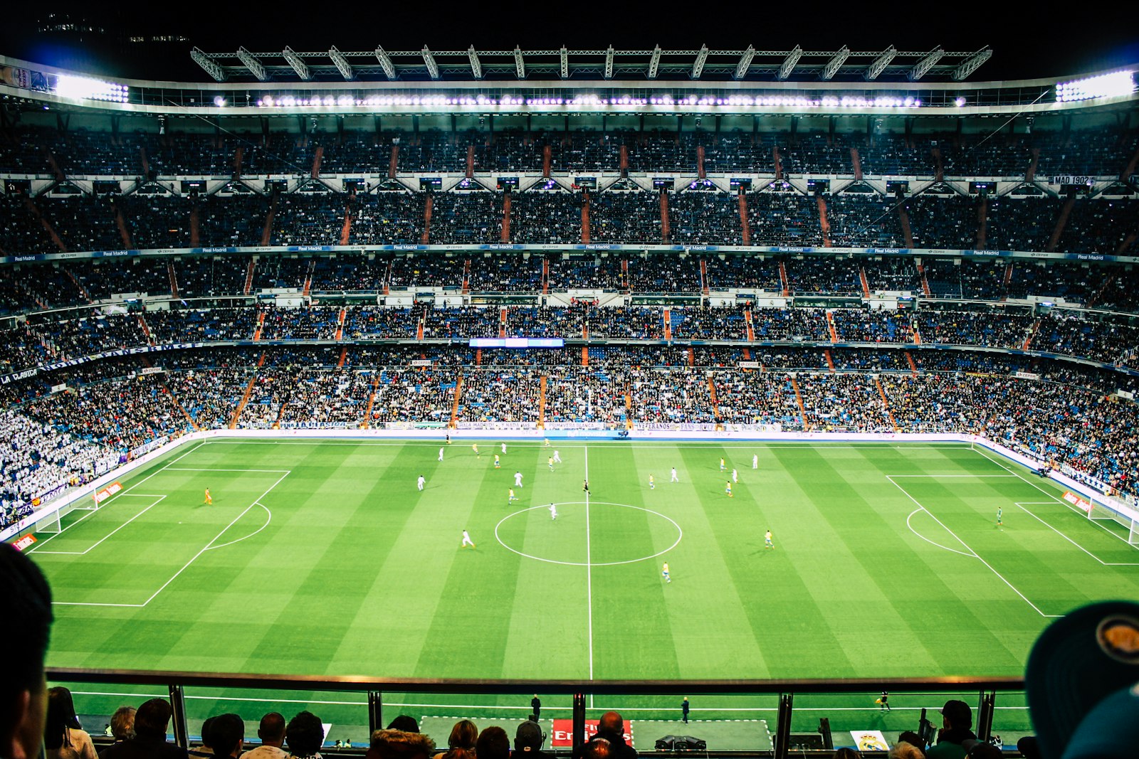 Stadium under floodlights, World Cup 2026 atmosphere